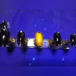 Golden Evening Simplistic Press-on Nails